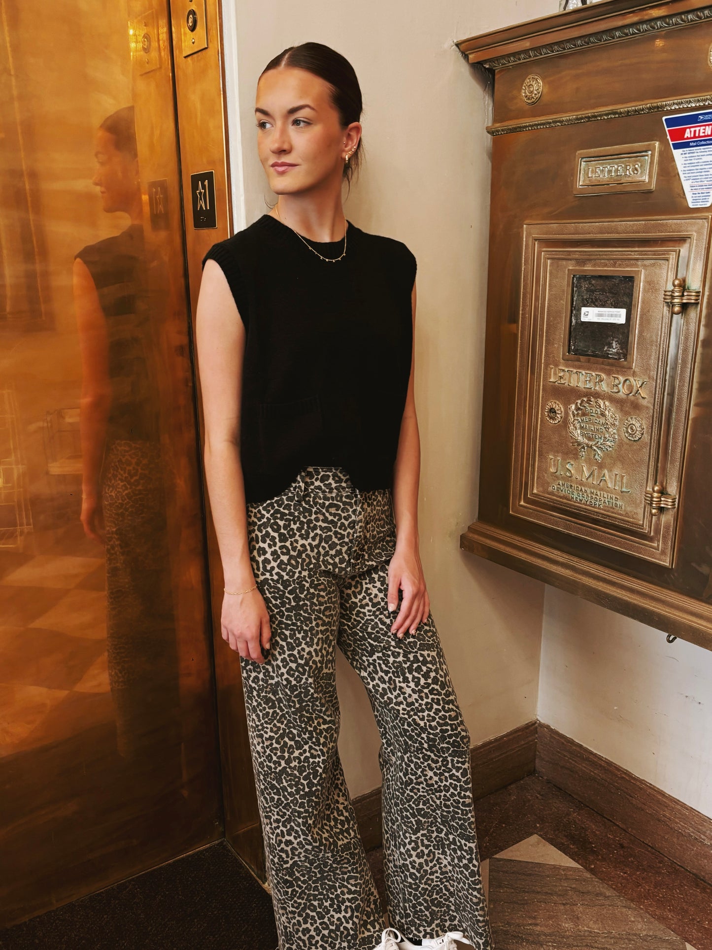 Leopard Print Jeans