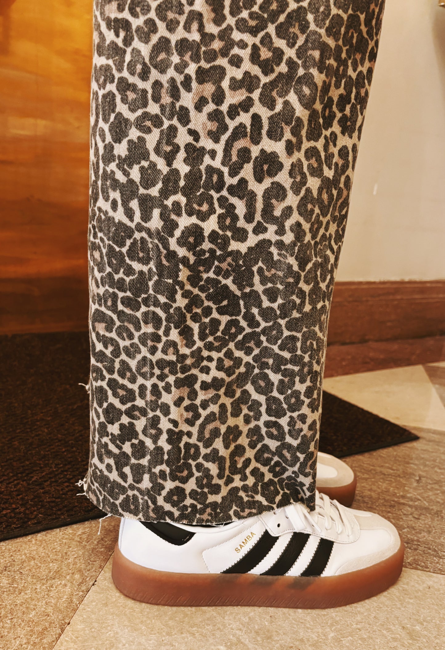 Leopard Print Jeans