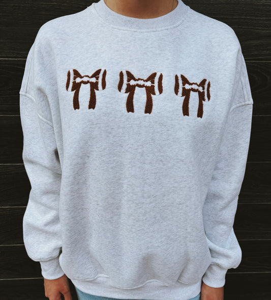 Football Bow Sweatshirt