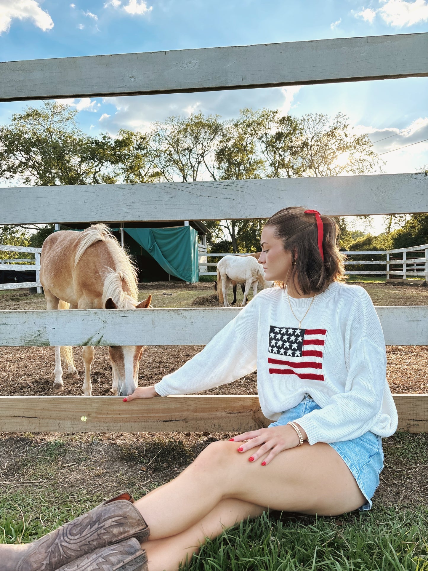 American Flag Sweater