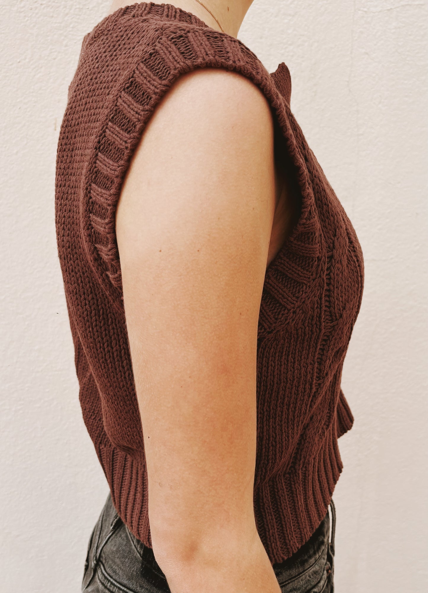 Brown Sweater Vest