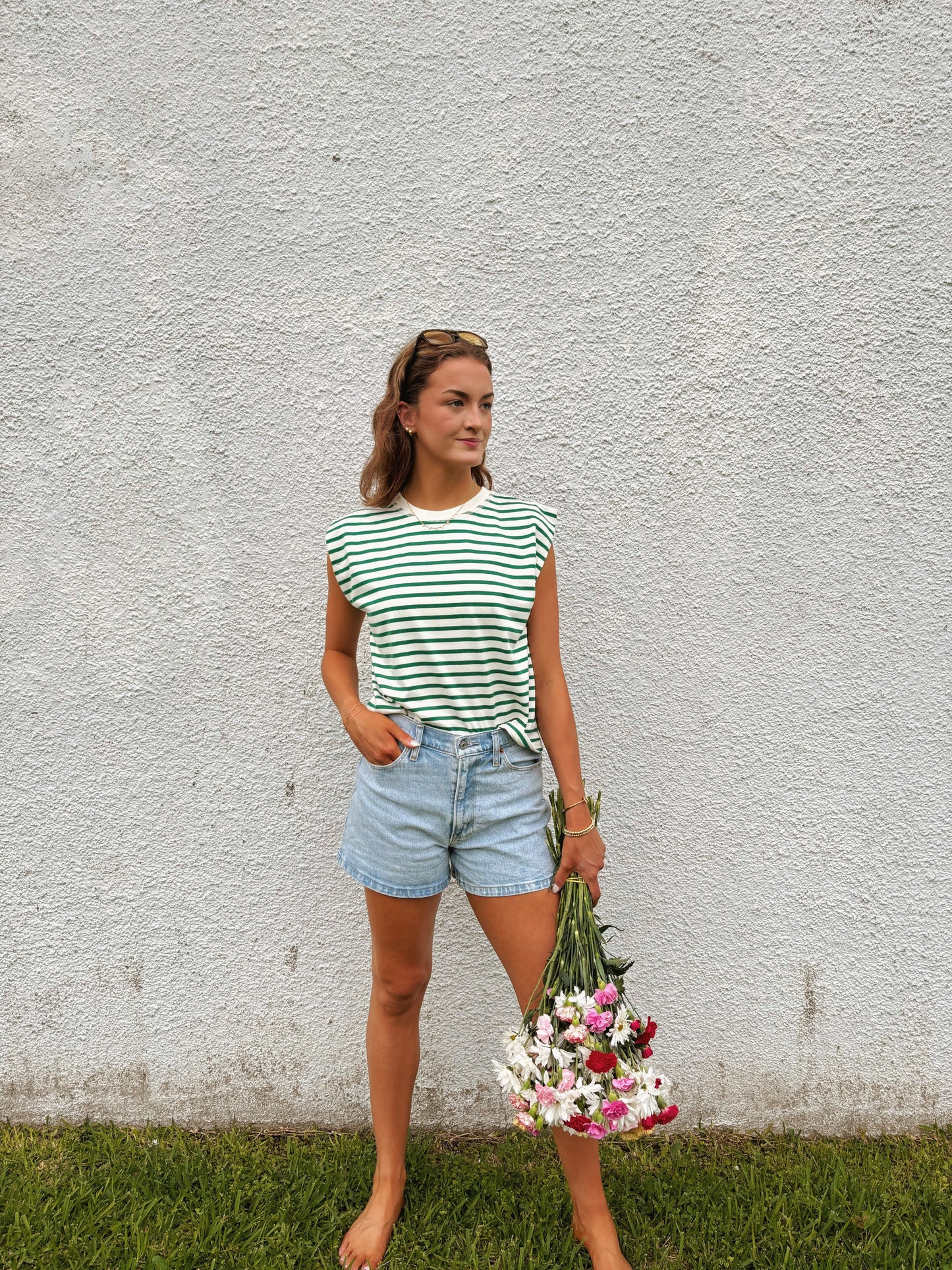 Green Apple Sleeveless Top