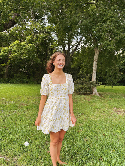 Eyelet Tiered Babydoll Dress